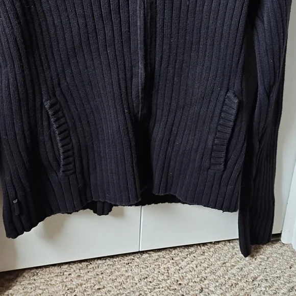 Ralph Lauren Womens L Black Zip Sweater - Picture 4 of 6